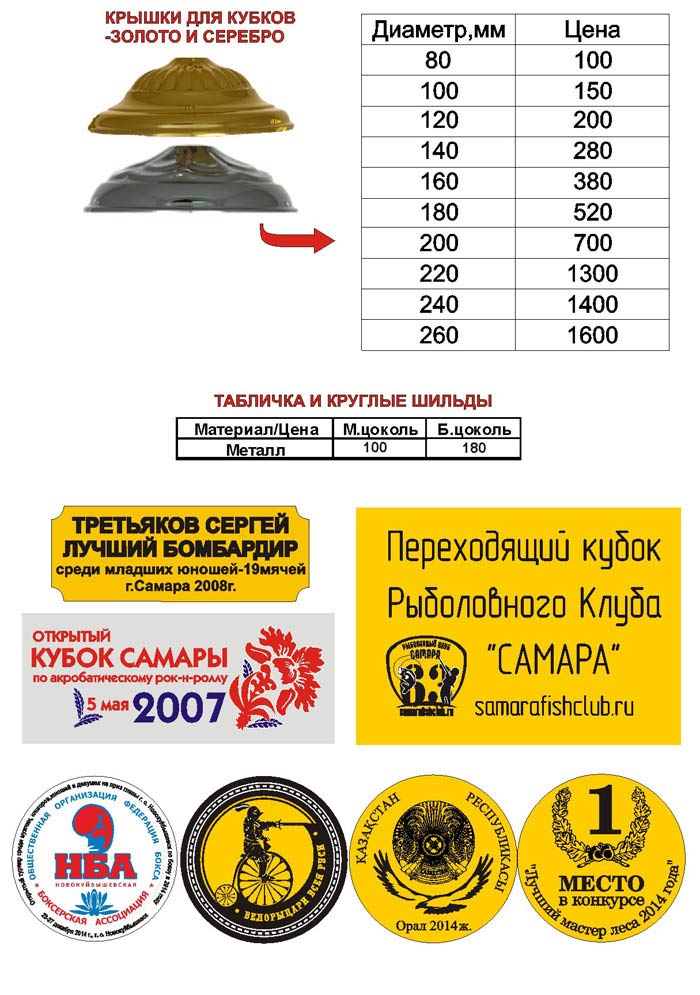 купить кубок в Самаре